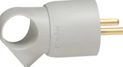 Best LEGRAND Fiche 2 pôles + terre FR anneau gris