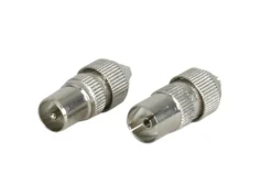 New OPTEX 2 fiches coaxiales montage rapide 9,52mm mâle/fem. métal