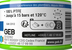 Online GEB Fil d'étanchéité 100 % PTFE 60m