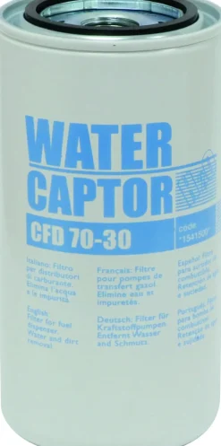 Outlet Filtre à gasoil à absorption d'eau 70 l/min 30μ femelle 3/4"