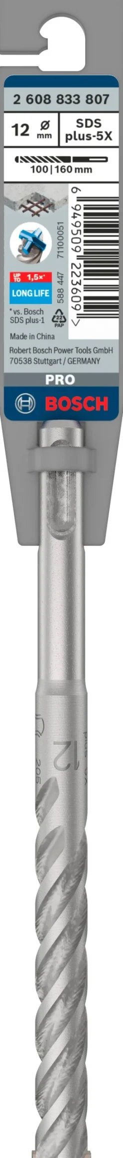 Outlet BOSCH PROFESSIONAL Foret béton PRO SDS plus-5X, 12 x 100 x 160 mm BOSCH PRO