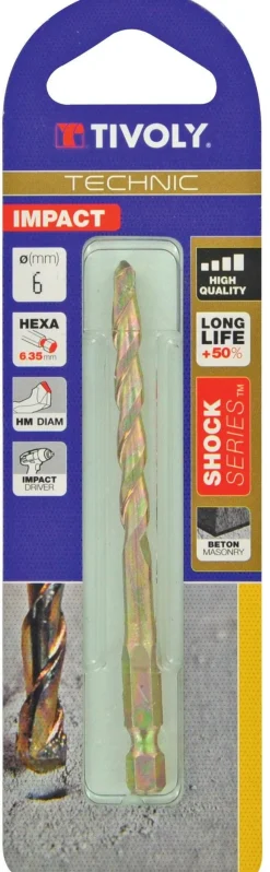 Sale TIVOLY Foret à béton Shock Série Ø6mm