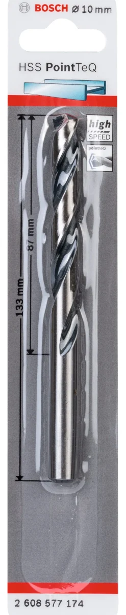 Outlet BOSCH Foret hélicoïdal HSS PointTeQ 10 mm