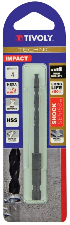 Clearance TIVOLY Foret à métaux taillé meulé Shock Série HSS Ø2.5mm