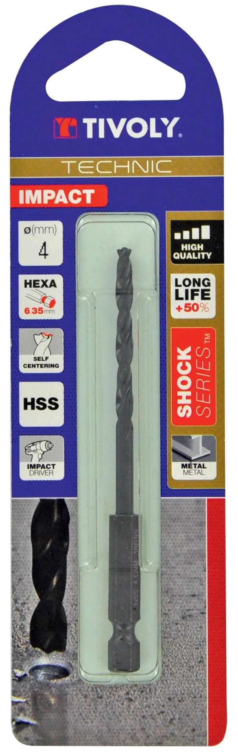 Discount TIVOLY Foret à métaux taillé meulé Shock Série HSS Ø6mm