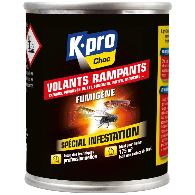Online K.PRO Fumigène spécial infestation insectes volants/rampants 150m3