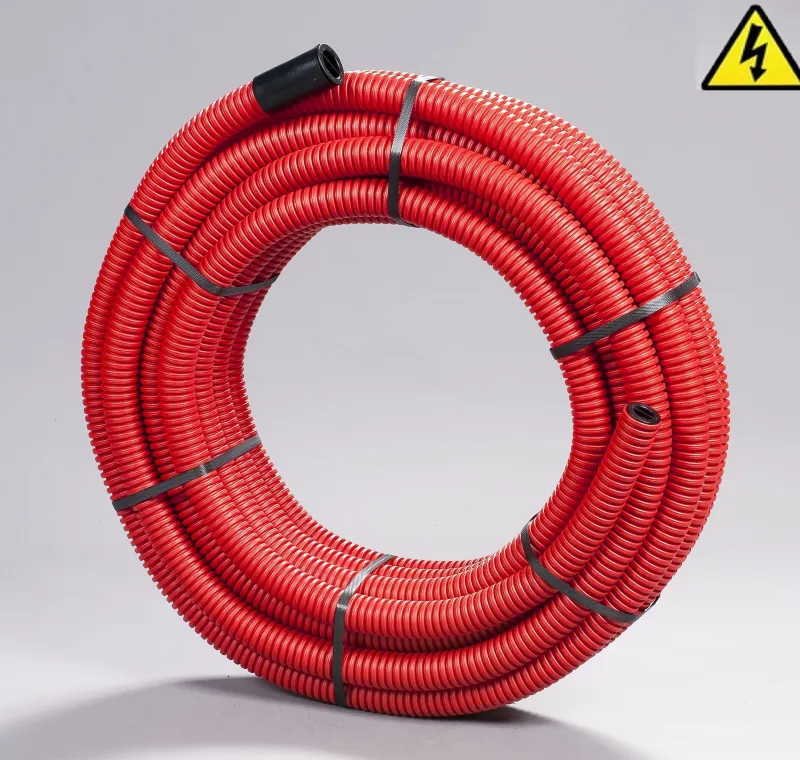 Discount Gaine Quattroflex TPC Ø90 rouge 25m pour câbles électriques