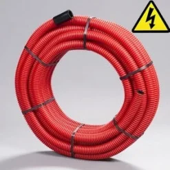Outlet Gaine TPC Ø50 rouge 25m pour câbles électriques