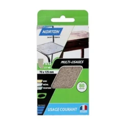 Discount NORTON Garniture de ponçage auto-agrippant 70x125mm Grain 80