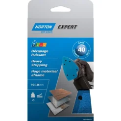Hot NORTON 5 Garnitures auto-agrippants expert Mousse G40 98x140