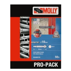 MOLLY Goujons d'ancrage Ø10x90mm PRO-PACK (x50)