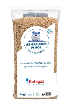Best BUTAGAZ Granulés de bois Bob 100 % résineux 15 kg