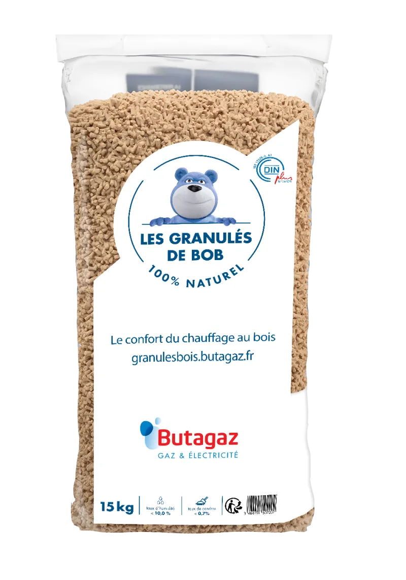 Best BUTAGAZ Granulés de bois Bob 100 % résineux 15 kg