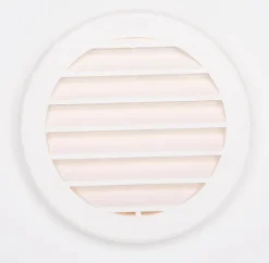 Clearance Grille ABS + anti-moustique blanc à tube Ø9,4 cm