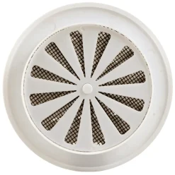 Clearance Grille ABS + anti-moustique blanc tube réglable Ø7,8 cm