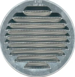 New Grille Aluminium brut ø125mm avec moustiquaire - AUTOGYRE