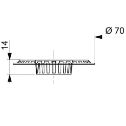 Best WIRQUIN Grille anti-déchets chromée Ø70 mm
