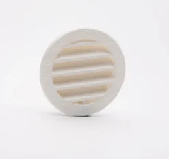 Best Grille en ABS à tube + moustiquaire blanc Ø7.8 cm