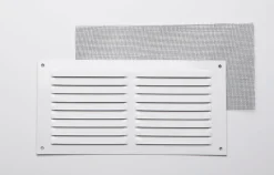 Grille en alu 0,8 mm anti-moustique blanc 10x20 cm