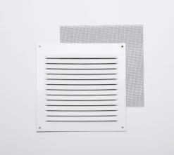 New Grille en alu 0,8 mm anti-moustique blanc 15x15 cm