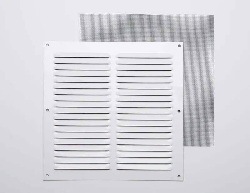 New Grille en alu 0,8 mm anti-moustique blanc 20x20cm