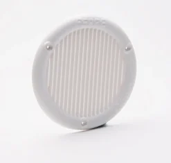 Outlet Grille ronde ABS à visser blanc Ø6.4 cm