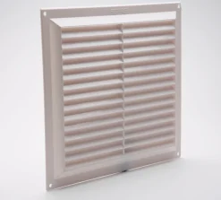 Hot Grille à visser ABS + anti-moustique blanc 24x26 cm