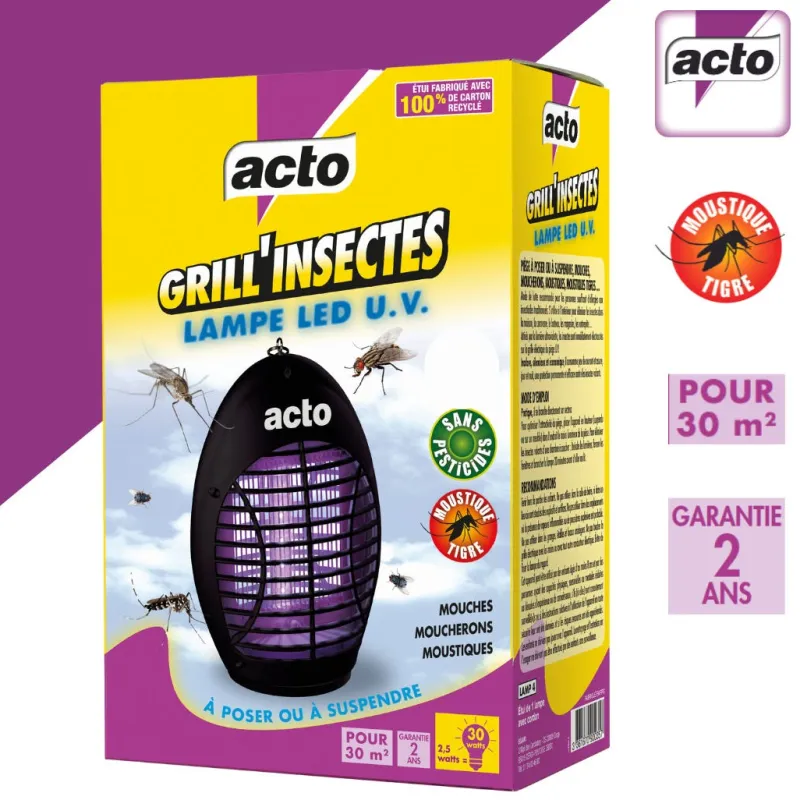 Hot ACTO Grill'Insectes UV 12 LEDS