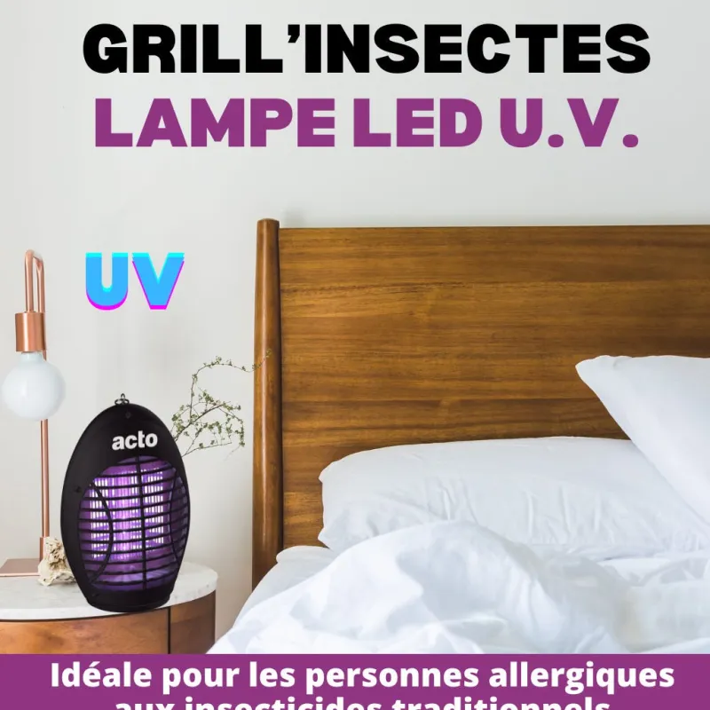 Hot ACTO Grill'Insectes UV 12 LEDS