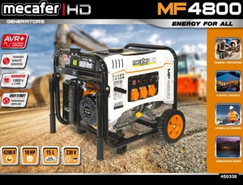 Outlet MECAFER Groupe électrogène MF4800 HD 4000W