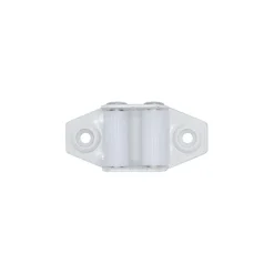 Guide sangle à galets acier blanc 27x58mm sangle 20-22mm