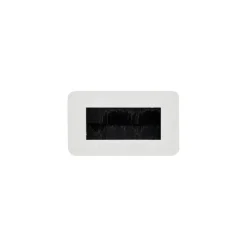 Outlet Guide sangle stop vent plastique blanc et acier nickelé