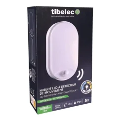 Discount TIBELEC Hublot ALUDRA LED ovale blanc 12W / 1080LM