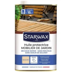 Hot STARWAX Huile protectrice mobilier de jardin incolore 1L