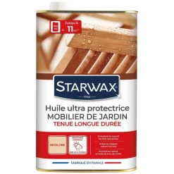 New STARWAX Huile ultra protectrice mobilier de jardin incolore 750ml
