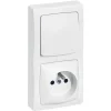 Discount LEGRAND Interrupteur ASL 2 postes + terre complet vertical