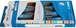 UNIOR Jeu de 5 tournevis plats et Pozidriv