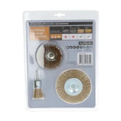 Hot NORTON Kit 3 brosses pour perceuse, coupe circulaire, embout