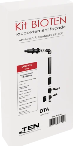 Outlet TEN Kit façade Bio 80/125 départ arrière (10 pièces)