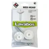 Hot RED HEAD Kit fixation lavabo NORDTECH Ø10+ tiges Ø8+rond. réglage(x2)