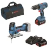 Outlet BOSCH PROFESSIONAL Kit perceuse-visseuse GSB 18V-21 + scie sauteuse GST 18V-LI