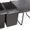 Online Kit poubelles 2 bacs 20 litres gris pour meuble de 400