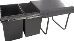 Online Kit poubelles 2 bacs 20 litres gris pour meuble de 400