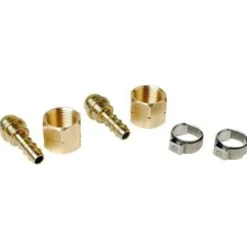 EXPRESS Kit 2 raccords tétine 963R pour tuyau + écrou + colliers