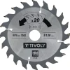 New TIVOLY Lame de scie circulaire ct Ø130 al 20-20 dents