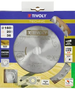 Sale TIVOLY Lame scie circulaire technic rapide Ø160x20 mm 36 dents