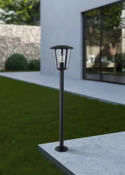 Clearance EGLO Lampadaire Monreale alu noir