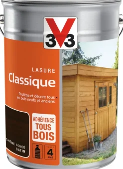 New V33 Lasure classique Chêne foncé 5L
