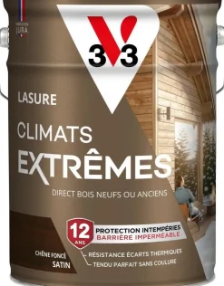 Best V33 Lasure extérieure Climats Extrêmes 12 ans chêne foncé 2,5L