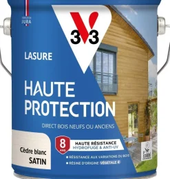 New V33 Lasure haute protection biosourcée cèdre blanc2,5L
